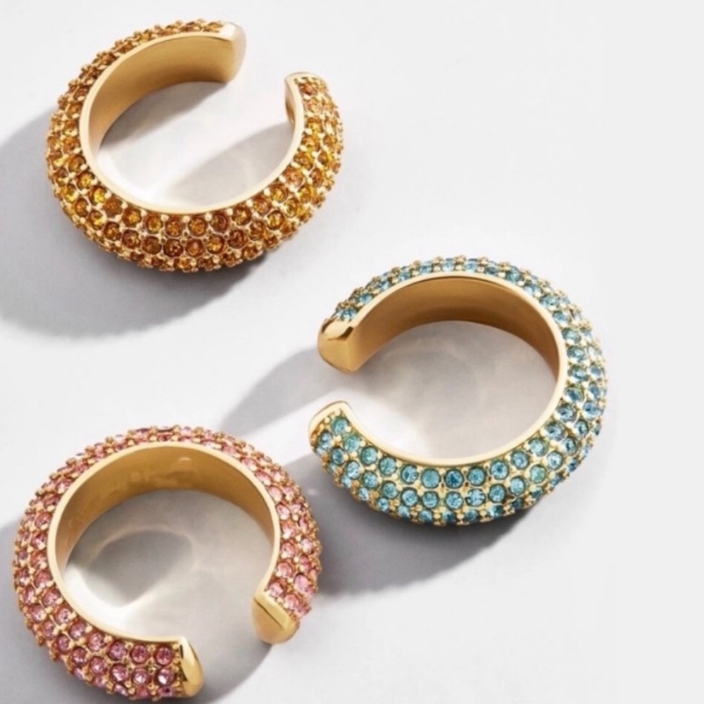 Very Cool Pave Ear Cuffs Set of 3 NEW! - Picture 2 of 6